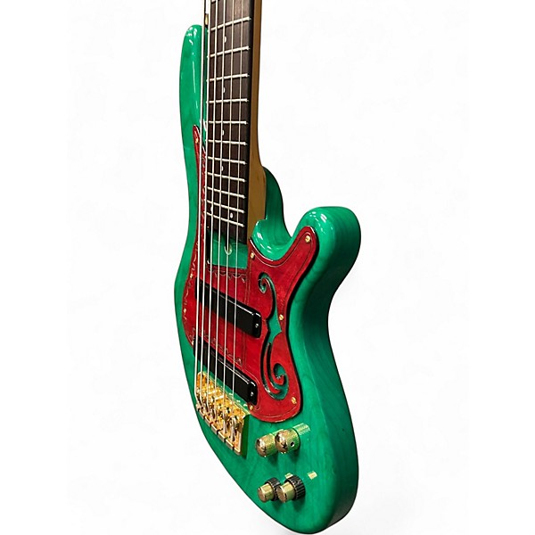 Used Fernandes Gravity 6 Emerald Green Electric Bass Guitar