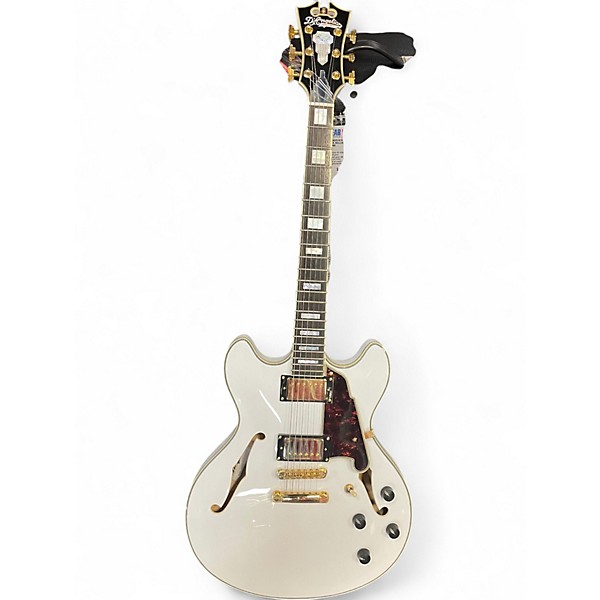 Used 2015 D'Angelico EX-DC/SP WHITE Hollow Body Electric Guitar