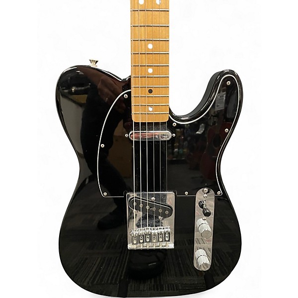 Used 2004 Fender Standard Telecaster Black Solid Body Electric Guitar