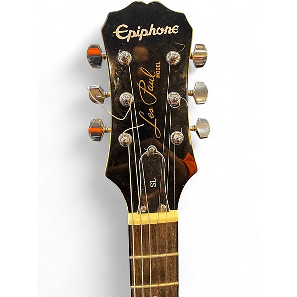 Used Epiphone Les Paul SL Yellow Solid Body Electric Guitar