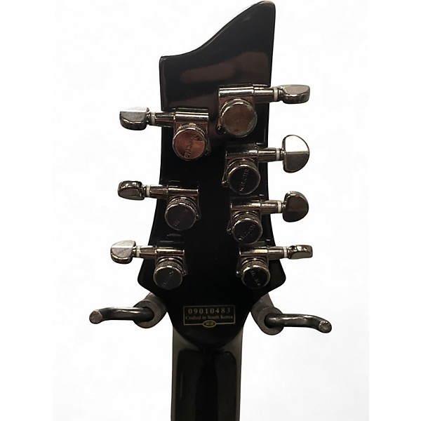 Used Schecter Guitar Research DIAMOND SERIES BLACKJACK LEFT HANDED Black Solid Body Electric Guitar