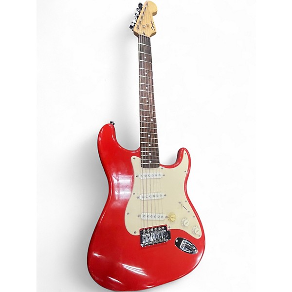 Used Squier Bullet Stratocaster Fiesta Red Solid Body