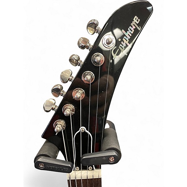 Used Epiphone Explorer Black Solid Body Electric Guitar