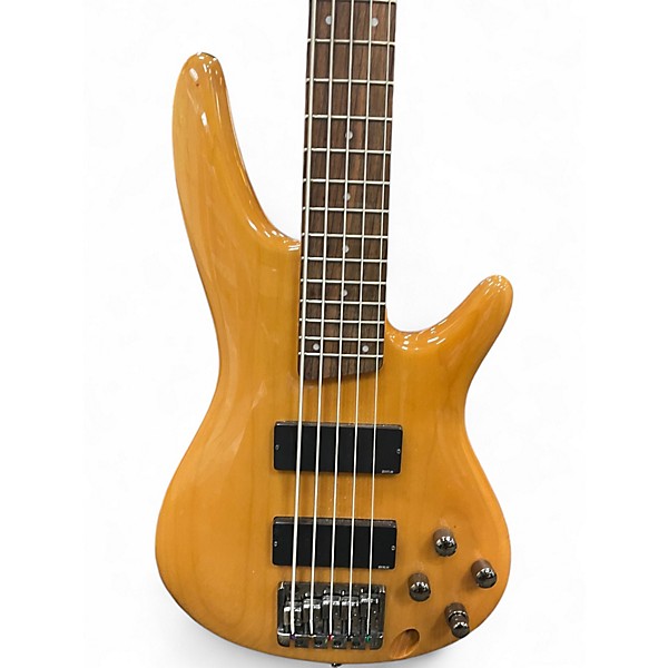 Used Ibanez SR405 5 String Natural Electric Bass Guitar