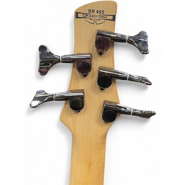 Used Ibanez SR405 5 String Natural Electric Bass Guitar