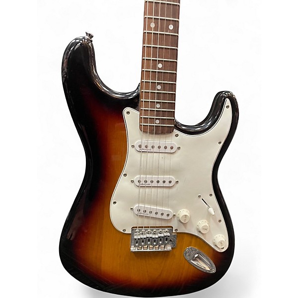 Used Johnson Double Cut 3 Color Sunburst Solid Body Electric Guitar