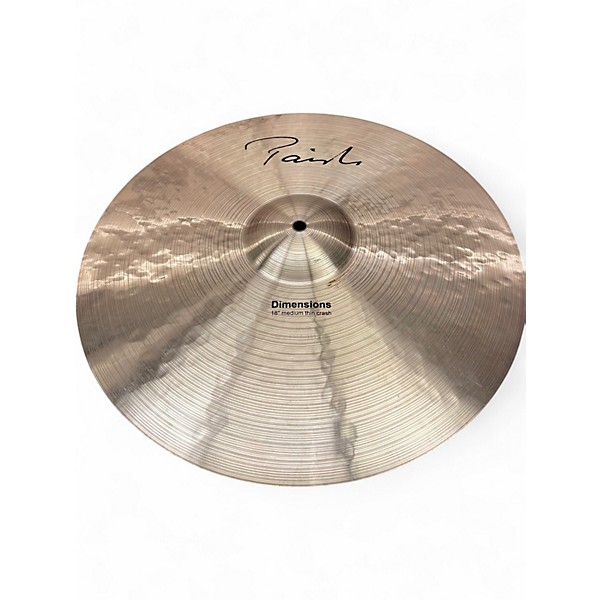 Used Paiste 18in DIMENSIONS MEDIUM THIN CRASH Cymbal