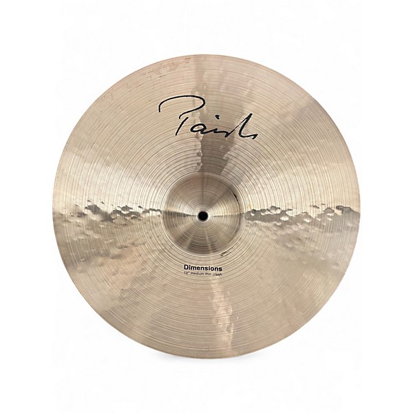 Used Paiste 18in DIMENSIONS MEDIUM THIN CRASH Cymbal