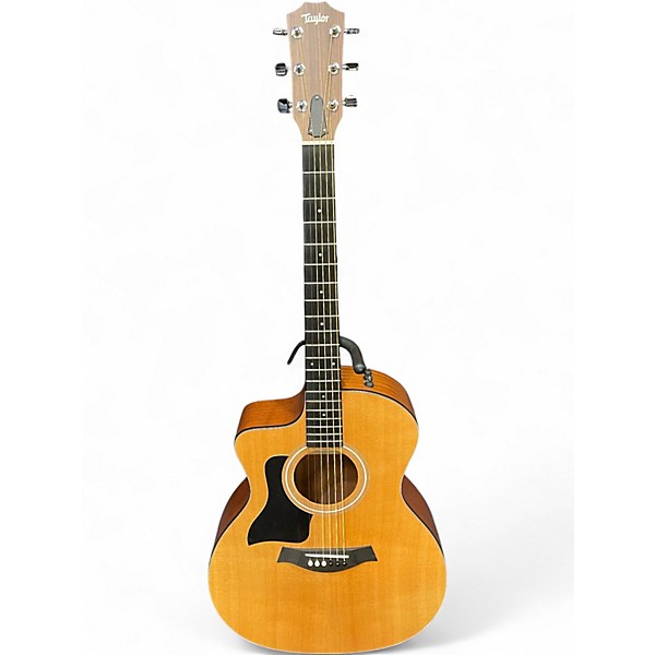 Used Taylor 114CE Left Handed Natural Acoustic Electric Guitar