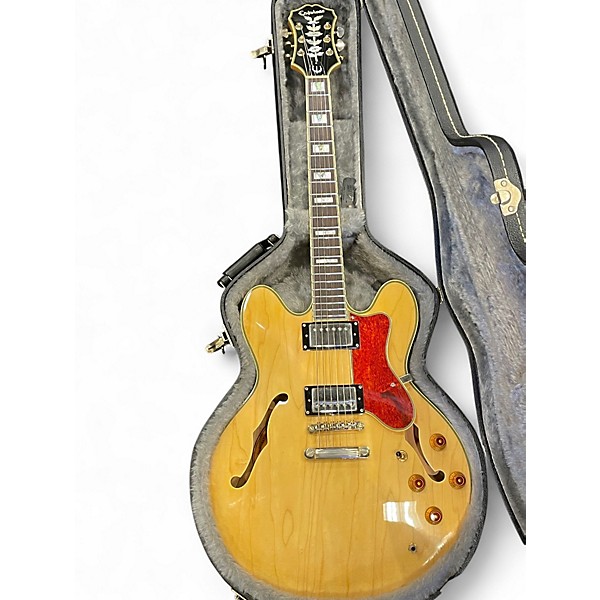 Used Epiphone Sheraton II Natural Hollow Body Electric Guitar