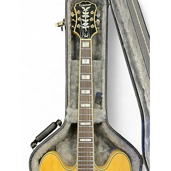 Used Epiphone Sheraton II Natural Hollow Body Electric Guitar