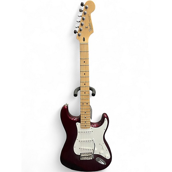 Used 2007 Fender Standard Stratocaster Maroon Solid Body Electric Guitar