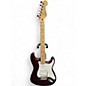 Used 2007 Fender Standard Stratocaster Maroon Solid Body Electric Guitar thumbnail
