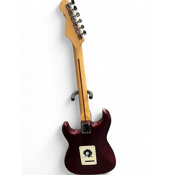 Used 2007 Fender Standard Stratocaster Maroon Solid Body Electric Guitar