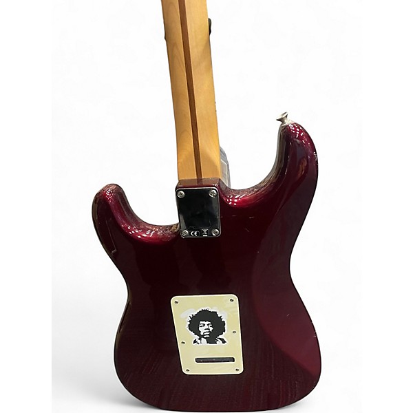 Used 2007 Fender Standard Stratocaster Maroon Solid Body Electric Guitar