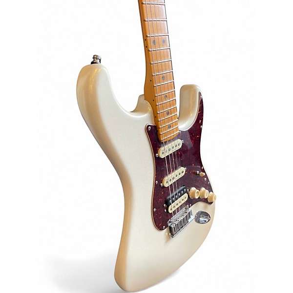 Used Fender American Ultra Stratocaster HSS Arctic Pearl Solid Body Electric Guitar