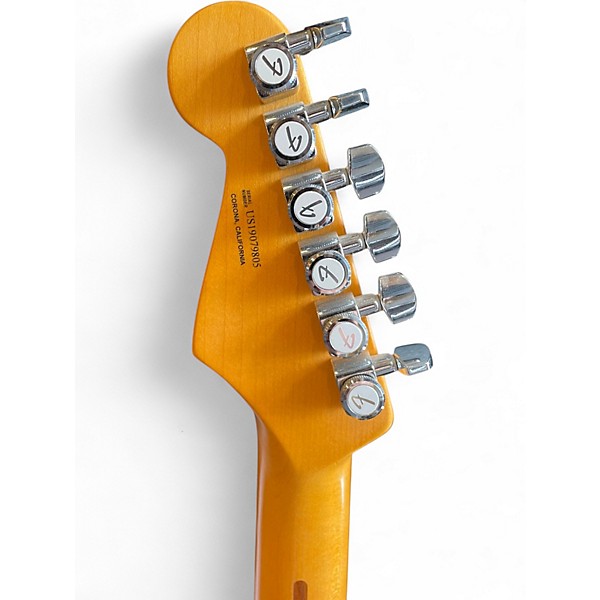 Used Fender American Ultra Stratocaster HSS Arctic Pearl Solid Body Electric Guitar