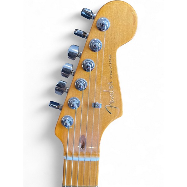 Used Fender American Ultra Stratocaster HSS Arctic Pearl Solid Body Electric Guitar