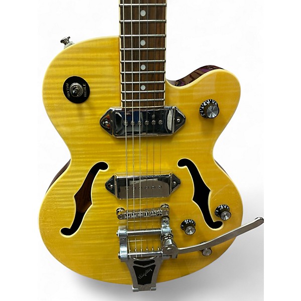 Used Epiphone Wildkat Amber Hollow Body Electric Guitar