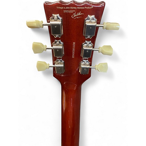 Used Vintage V-100  Iced Tea Solid Body Electric Guitar