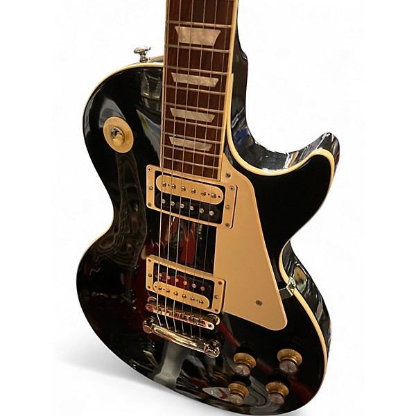 Used Gibson Les Paul Classic Black Solid Body Electric Guitar