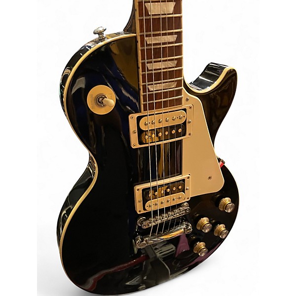 Used Gibson Les Paul Classic Black Solid Body Electric Guitar