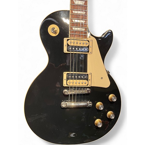 Used Gibson Les Paul Classic Black Solid Body Electric Guitar