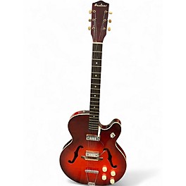 Used 1960s Airline f64m red burst Hollow Body Electric Guitar