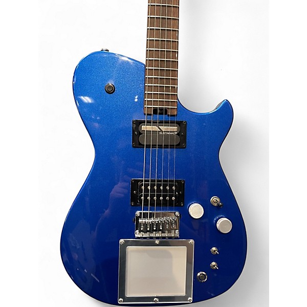 Used Manson Guitars MBM-2 BBE Matt Bellamy Sustainiac and XY MIDI Pad Metallic Bluebell Solid Body Electric Guitar