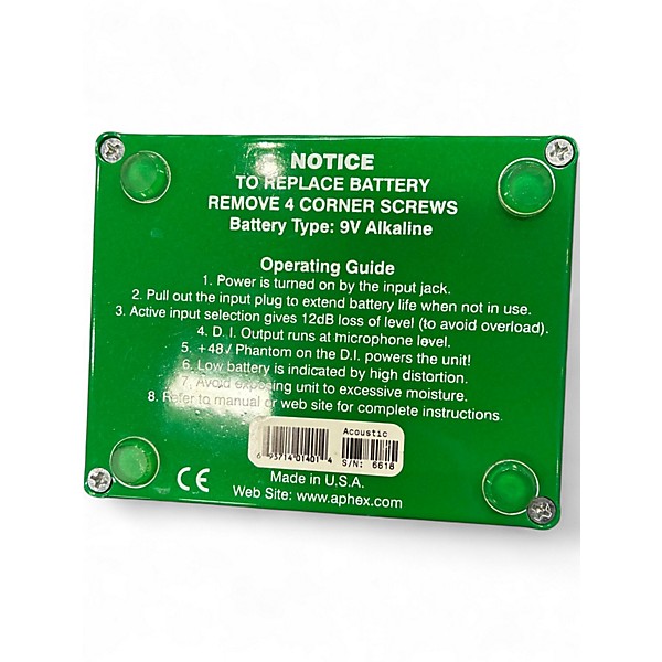 Used Aphex Aural Exciter & Big Bottom Effect Processor