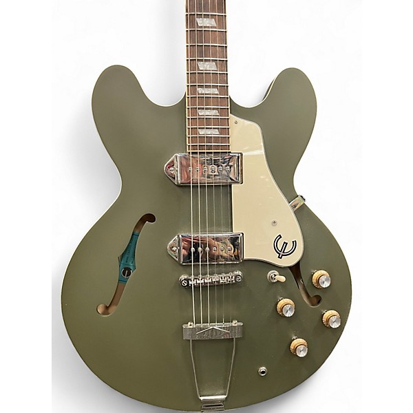 Used Epiphone CASINO WORN OLIVE Hollow Body Electric Guitar