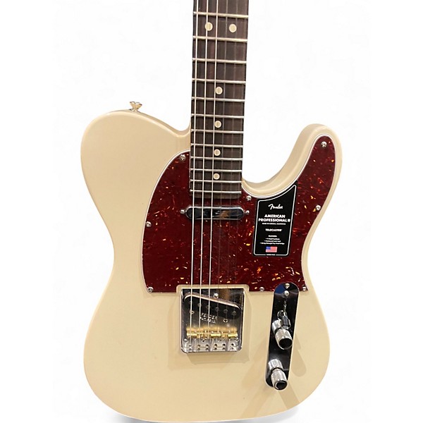 Used Fender 2024 American Pro II Telecaster Olympic White Solid Body Electric Guitar