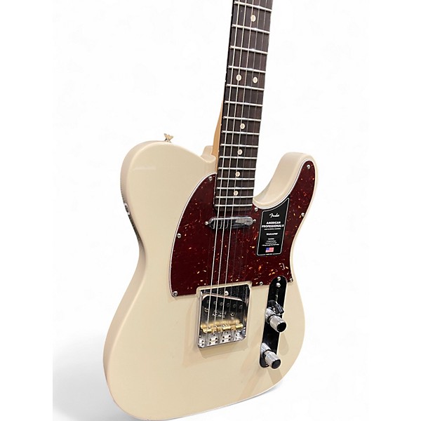 Used Fender 2024 American Pro II Telecaster Olympic White Solid Body Electric Guitar