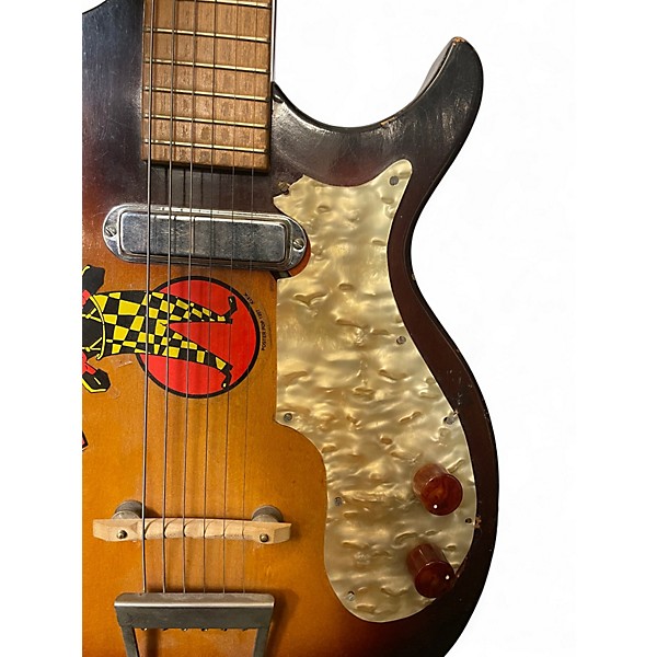 Vintage 1960s Premier Marvel Multivox 2 Color Sunburst Electric Guitar