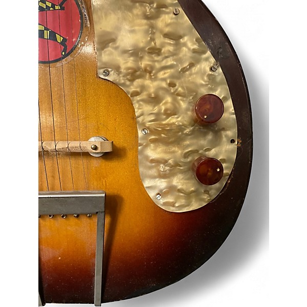 Vintage 1960s Premier Marvel Multivox 2 Color Sunburst Electric Guitar