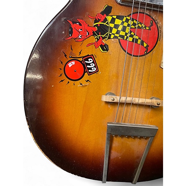 Vintage 1960s Premier Marvel Multivox 2 Color Sunburst Electric Guitar