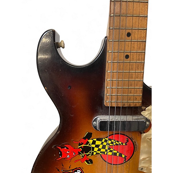 Vintage 1960s Premier Marvel Multivox 2 Color Sunburst Electric Guitar