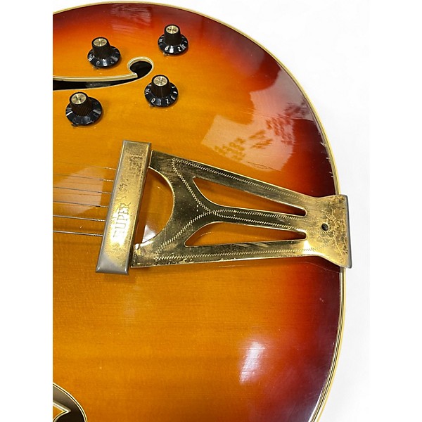 Vintage 1969 Gibson Super 400 Sunburst Hollow Body Electric Guitar