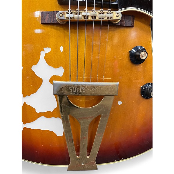 Vintage 1969 Gibson Super 400 Sunburst Hollow Body Electric Guitar