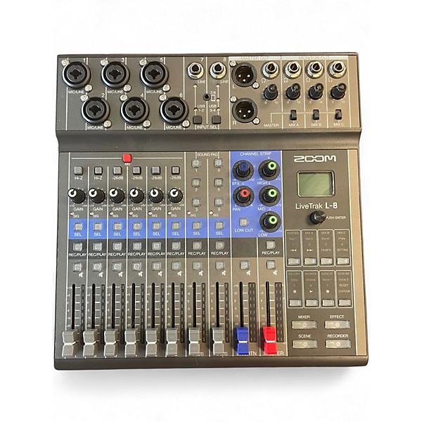 Used Zoom LiveTrak L-8 Digital Mixer