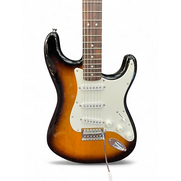 Used Squier Standard Stratocaster 2 Color Sunburst Solid Body Electric Guitar