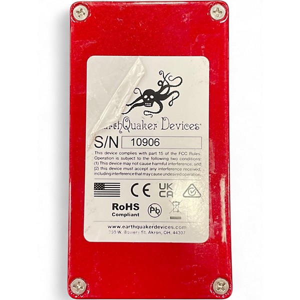 Used EarthQuaker Devices Speaker Cranker Overdrive Effect Pedal