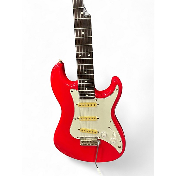 Used Squier Bullet Stratocaster Red Solid Body Electric Guitar