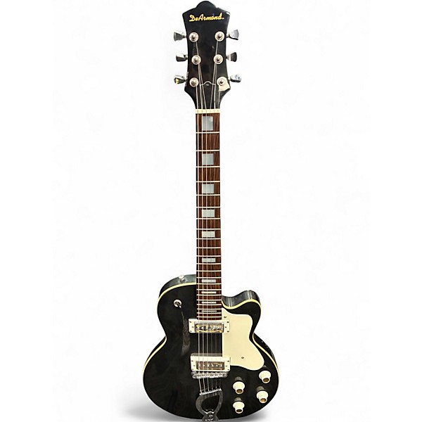 Used DeArmond M75 Metallic Gray Solid Body Electric Guitar