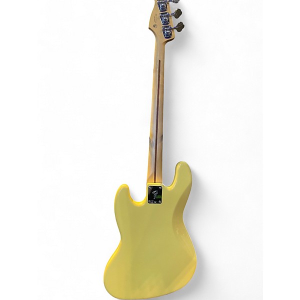Used Fender Standard Jazz Bass Yellow Electric Bass Guitar
