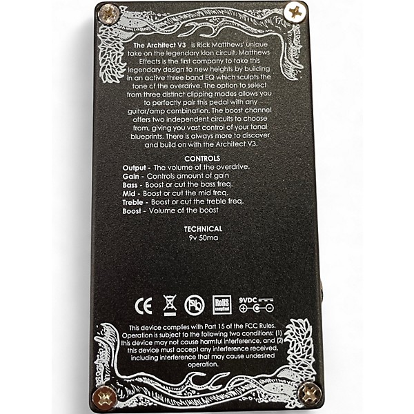 Used Matthews ARCHITECT Effect Pedal