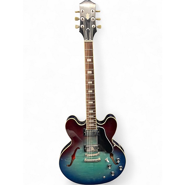 Used Epiphone Sheraton II Blue Burst Hollow Body Electric Guitar