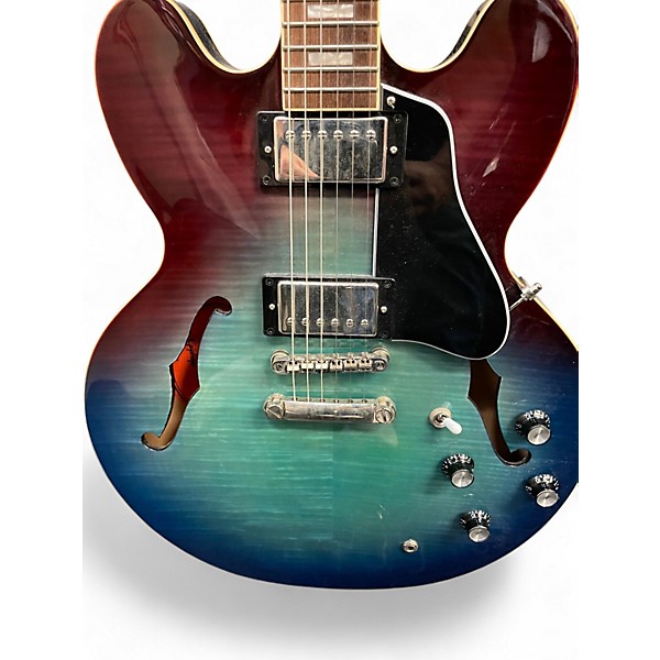 Used Epiphone Sheraton II Blue Burst Hollow Body Electric Guitar