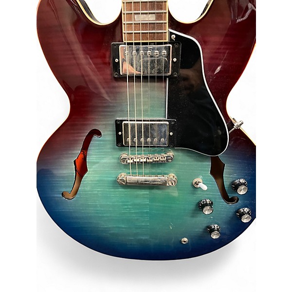 Used Epiphone Sheraton II Blue Burst Hollow Body Electric Guitar