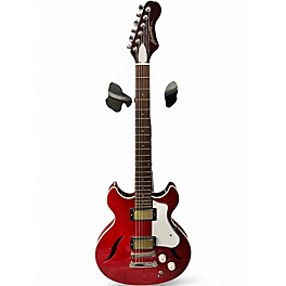 Used Harmony comet red Hollow Body Electric Guitar